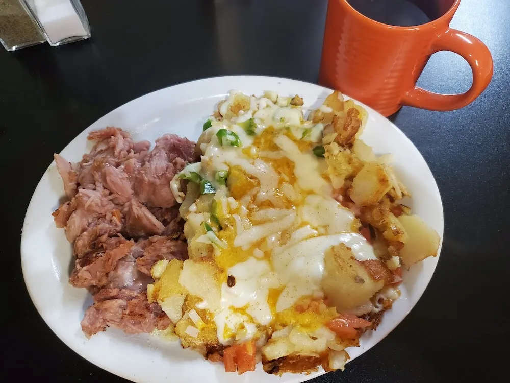 Ham and Dressed Potatoes